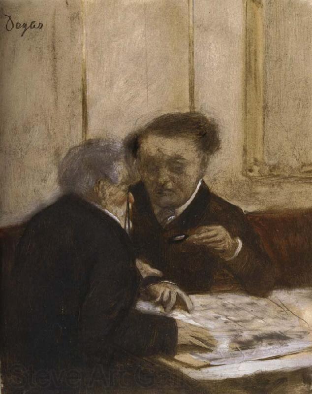 Edgar Degas At the Cafe Chateauden